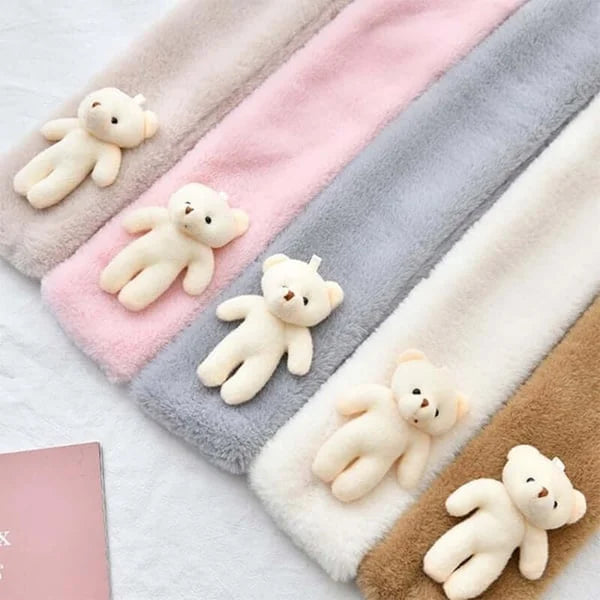 🔥Cute Bear Plush Bib For Adult And Child🔥