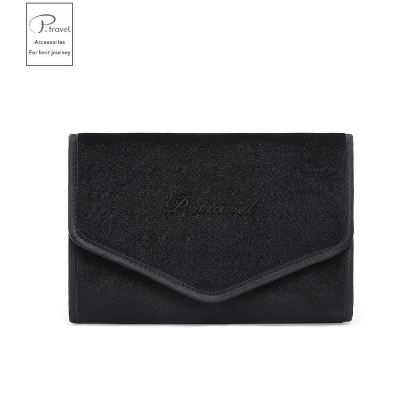 Foldable Velvet Travel Jewelry Organizer