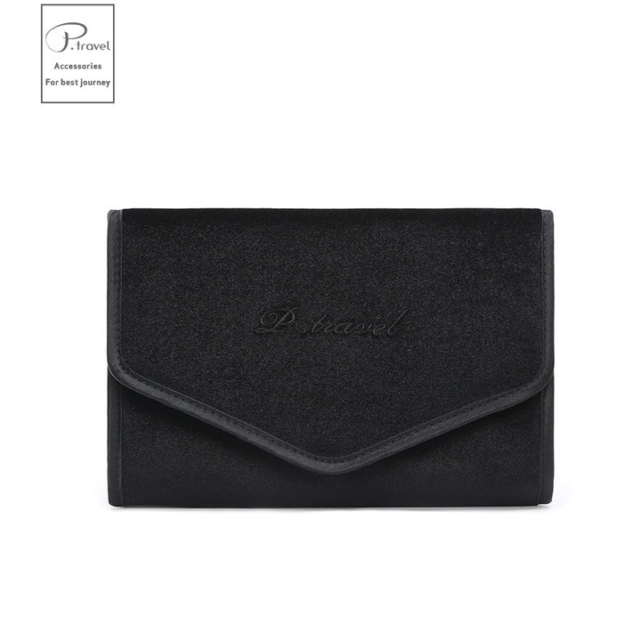 Foldable Velvet Travel Jewelry Organizer