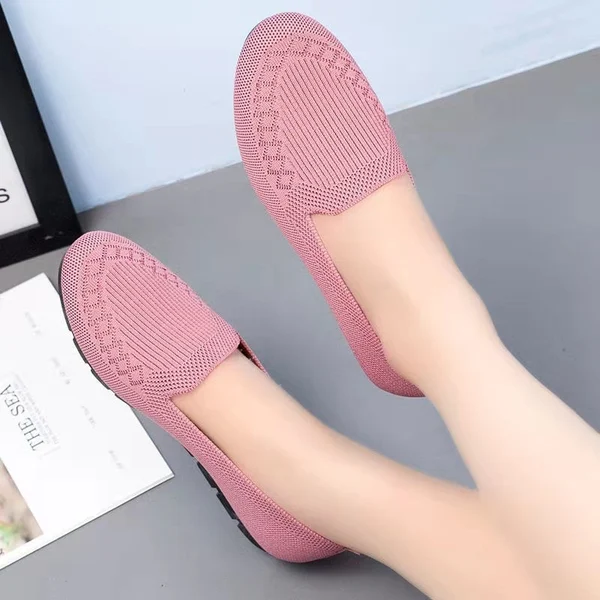 2022 Casual Shoes Womens Mesh Breathable Slip on Flat Shoes Ladies Loafers