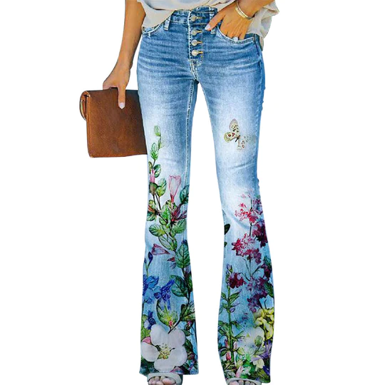 4 Button Flare Jeans