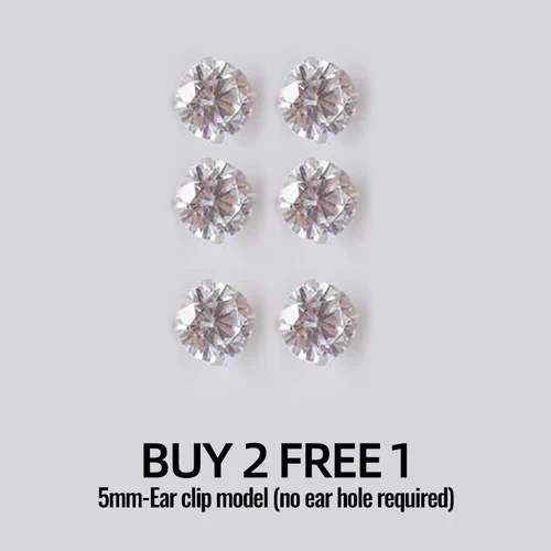 Magnetic Zircon Stud  Ear Clip