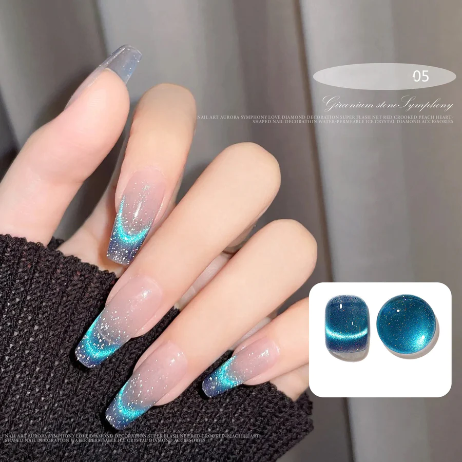 CAT MAGNETIC GEL NAIL POLISH SEMI PERMANENT DYNAMIC GLITTER