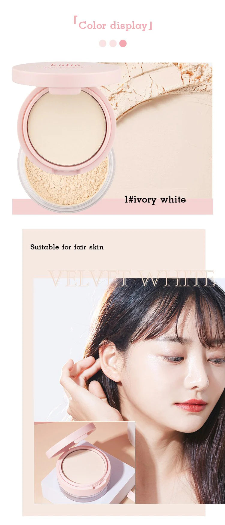 MISTY SET MAKEUP PRESSED POWDER AND LOOSE POWDER TWO IN ONE