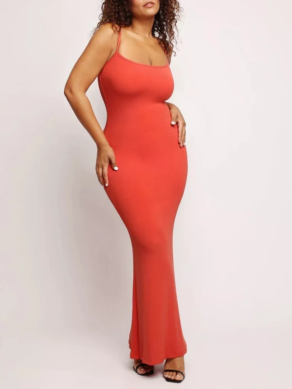 BUILT IN SHAPEWEAR MODAL SOFT LOUNGE DRESSES