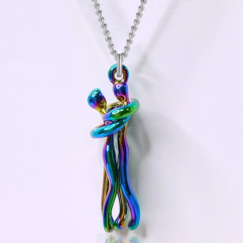 Couple Hug Necklace