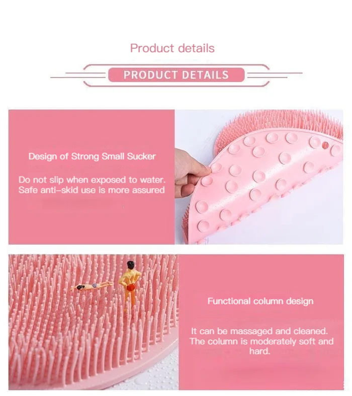 Shower Foot Back Scrubber Massage Pad