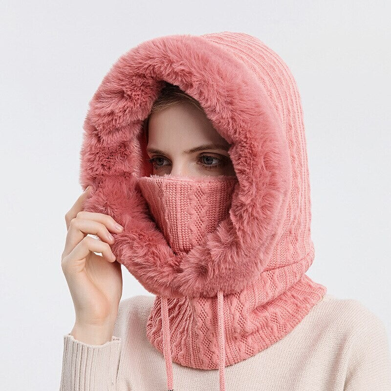 Winter Knit Set Unisex Warm Wind Proof Cap