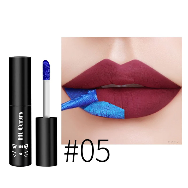 5 COLORS TEAR OFF LIP GLAZE MATTE LIQUID LIPSTICK TINT COLOR