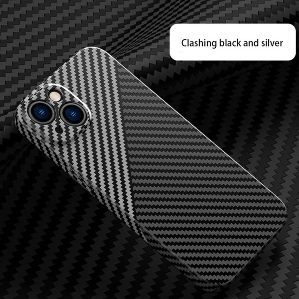 Carbon Fiber Texture Magnetic Wireless Charging iPhone Case