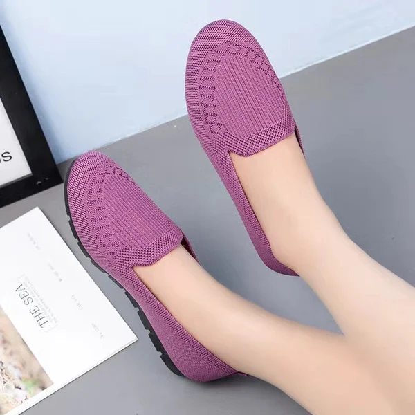 2022 Casual Shoes Womens Mesh Breathable Slip on Flat Shoes Ladies Loafers