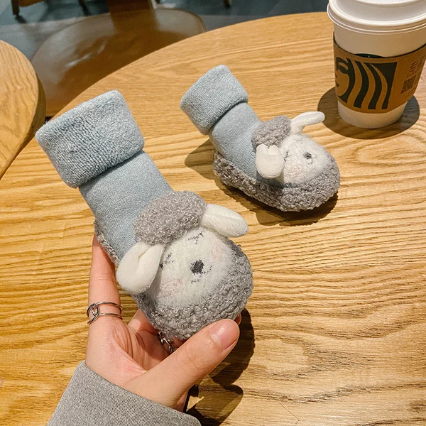 2022 Baby Cartoon Plush Cotton Toddler Shoes