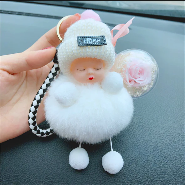 Super Cute Furry Doll Keychain