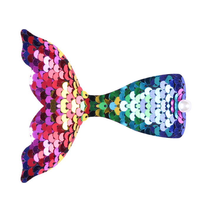 New cartoon mermaid tail sequined duckbill clip