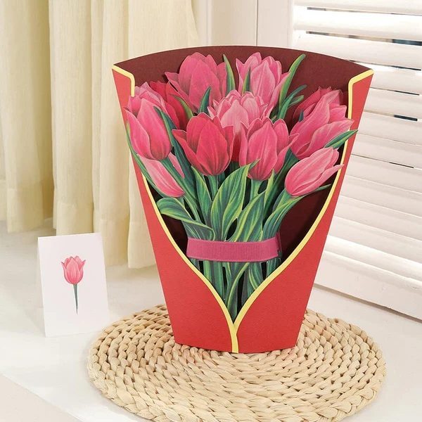 Pop Up Flower Bouquet Greeting Card