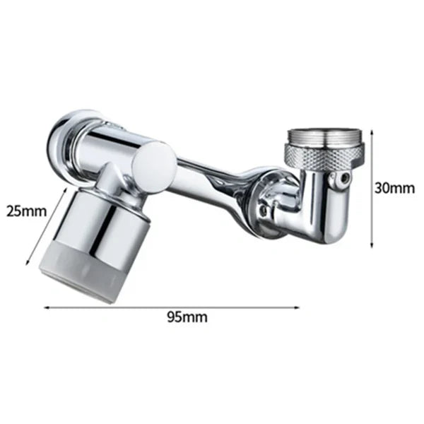 Rotating 1080° robotic arm faucet