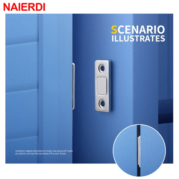 Ultra thin invisible cabinet door magnets