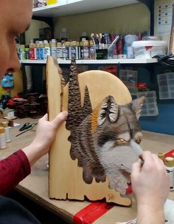 Animal Carving Handcraft Wall Hanging