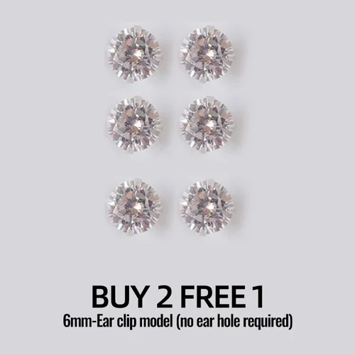 Magnetic Zircon Stud  Ear Clip