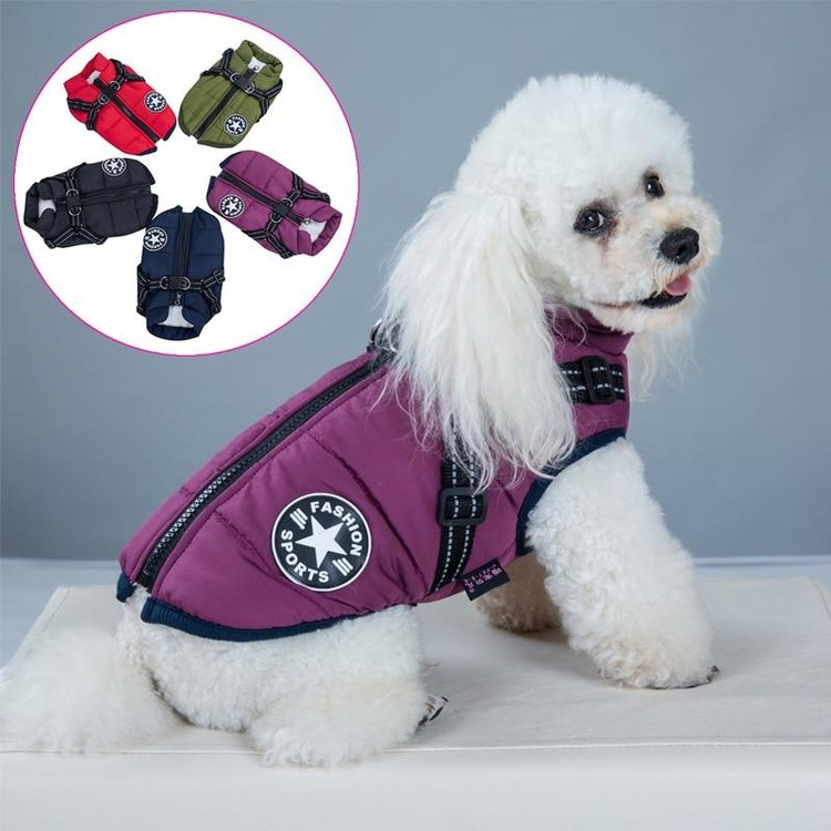 Waterproof Winter Jacket with Built in Harness