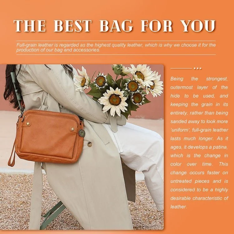 Crossbody Leather Shoulder Bags and Clutches