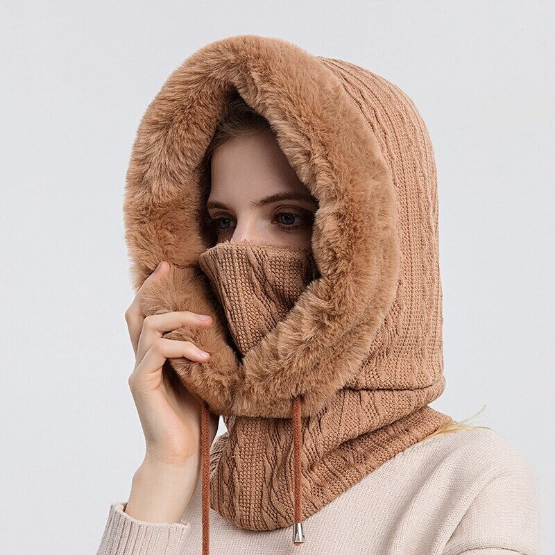 Winter Knit Set Unisex Warm Wind Proof Cap