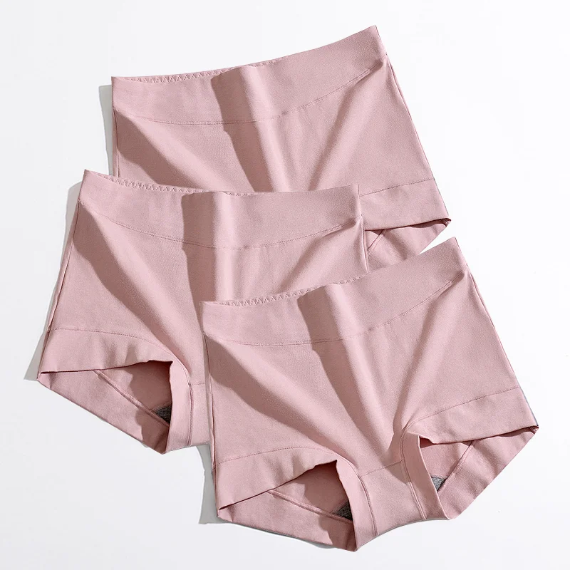 Womens Large Size High Waist Cotton Graphene Crotch Antibacterial Panties