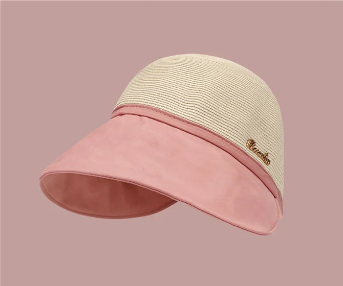 Womens large brim sunscreen hat for beach outing in summer