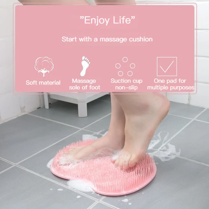 Shower Foot Back Scrubber Massage Pad