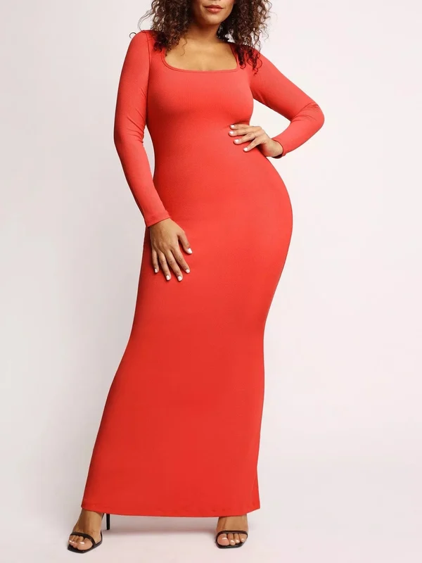 BUILT IN SHAPEWEAR MODAL SOFT LOUNGE DRESSES