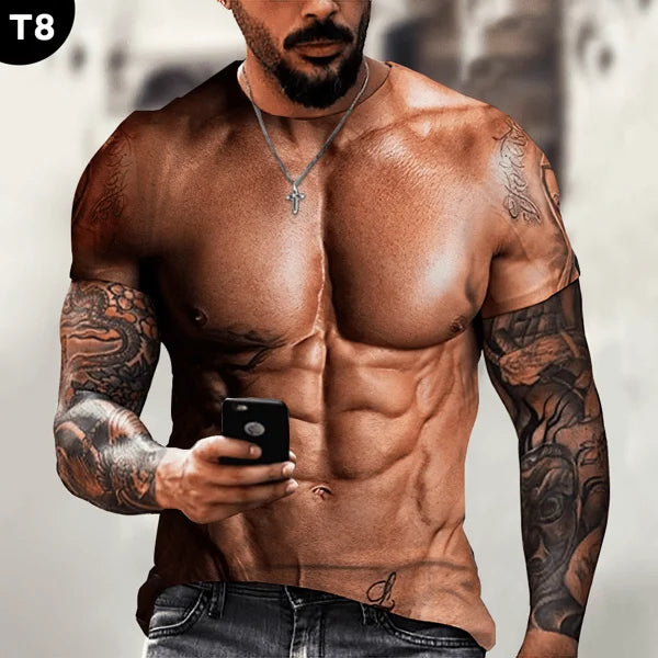 MUSCLE TATTOO All Over Print T Shirt