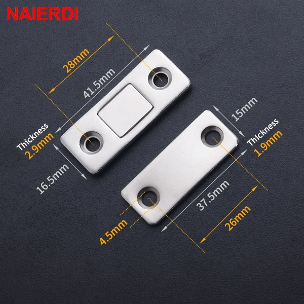 Ultra thin invisible cabinet door magnets