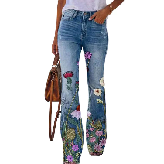 4 Button Flare Jeans