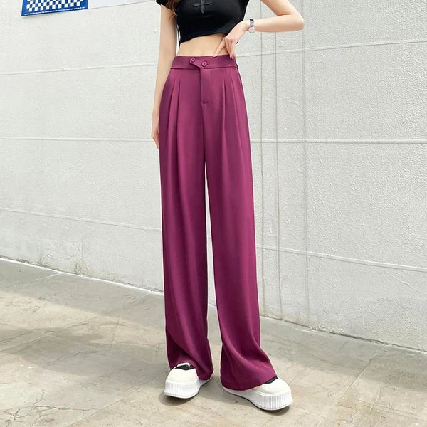 Womans Casual Full Length Loose Pants