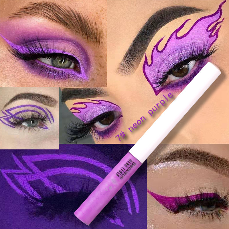 Rainbow Neon Eyeliner Flurescent Waterproof Eyeliner Pen