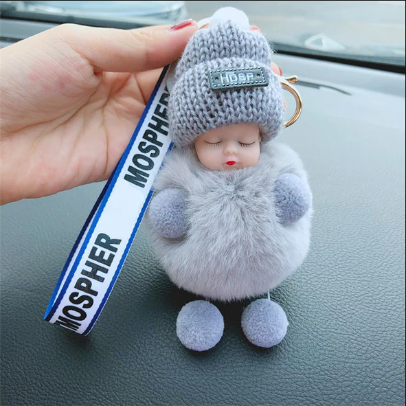 Super Cute Furry Doll Keychain