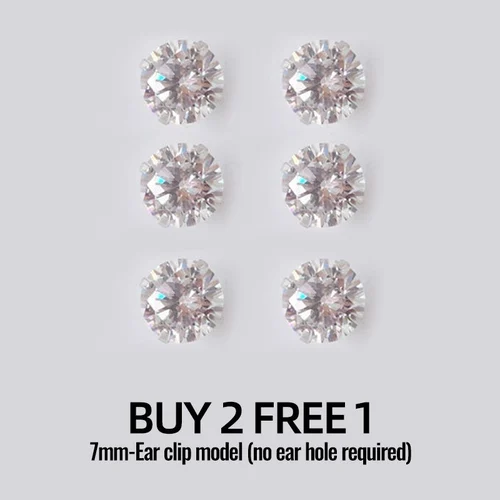 Magnetic Zircon Stud  Ear Clip