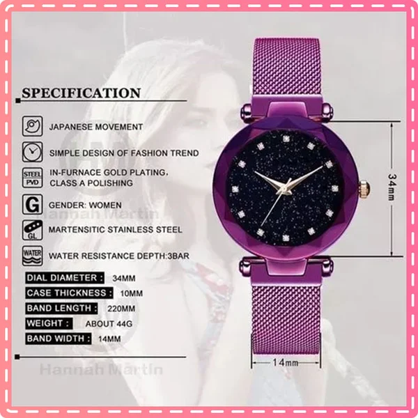 Creative Magnetic Starry Sky Watch