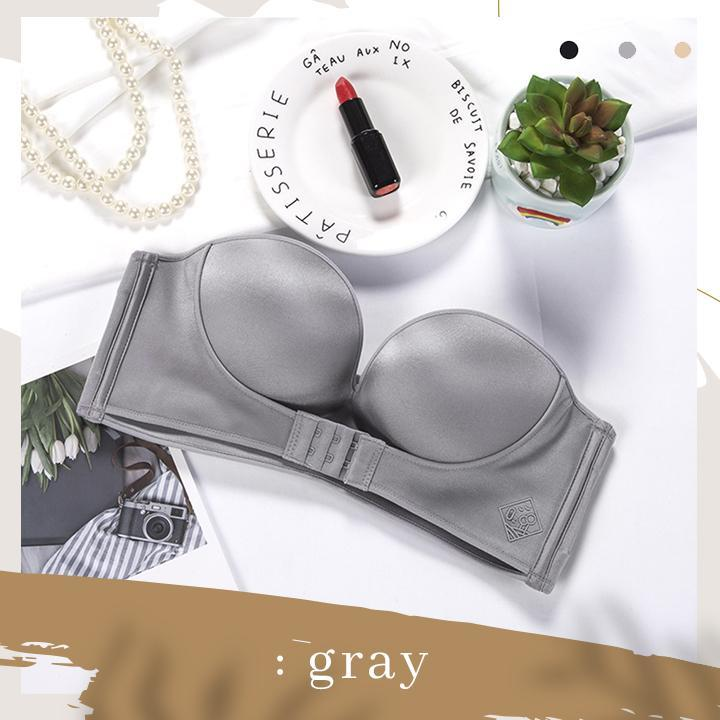 FRONT BUCKLE STRAPLESS ULTRA LIFT BRA