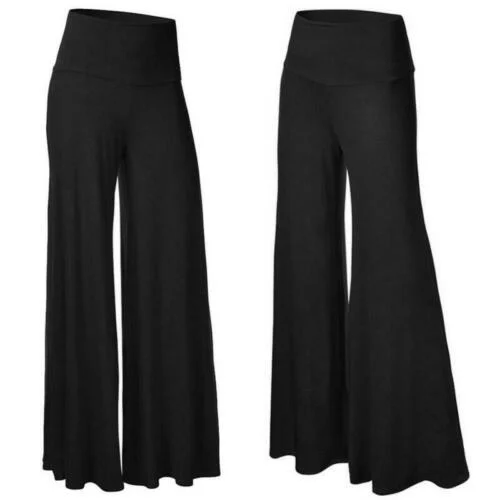 Womens High Waist Yoga Pants Bootcut Flare Leg