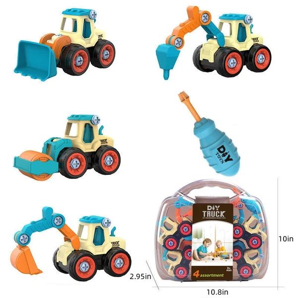 Construction Truck Toys Set