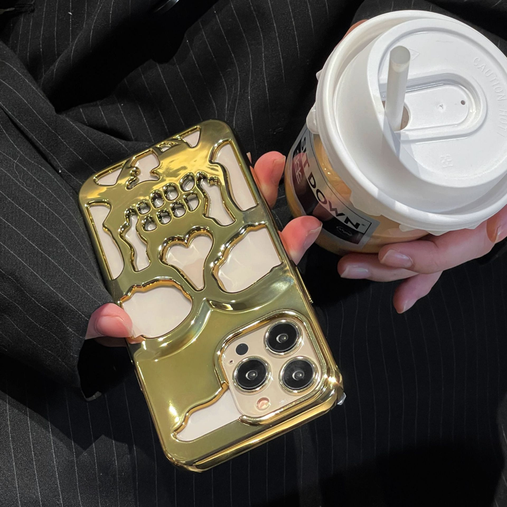 Plated Skull Case Cover For iPhone
