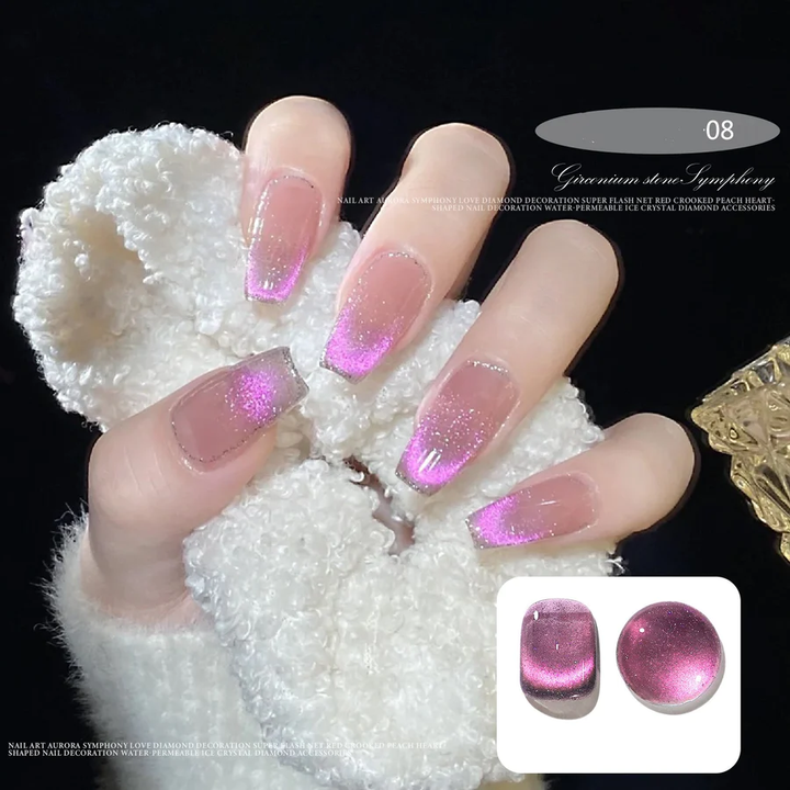 CAT MAGNETIC GEL NAIL POLISH SEMI PERMANENT DYNAMIC GLITTER
