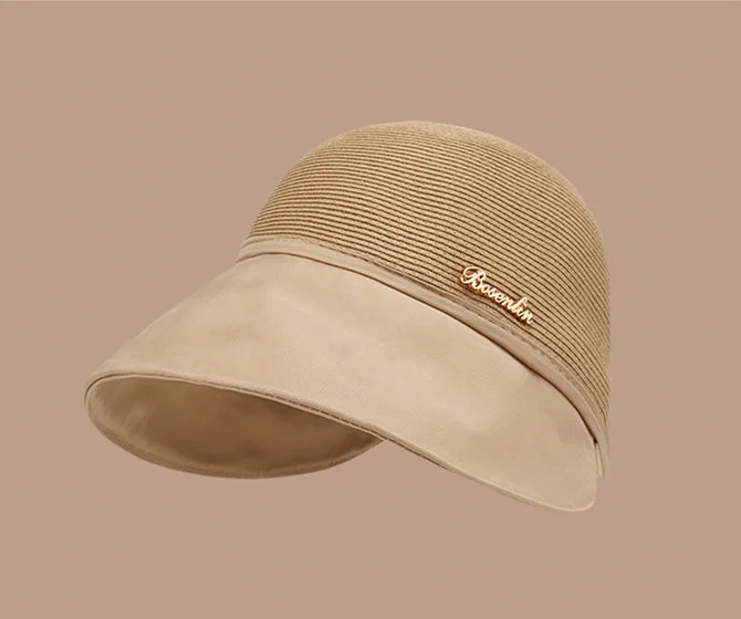 Womens large brim sunscreen hat for beach outing in summer