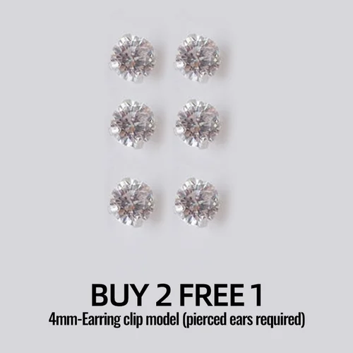 Magnetic Zircon Stud  Ear Clip