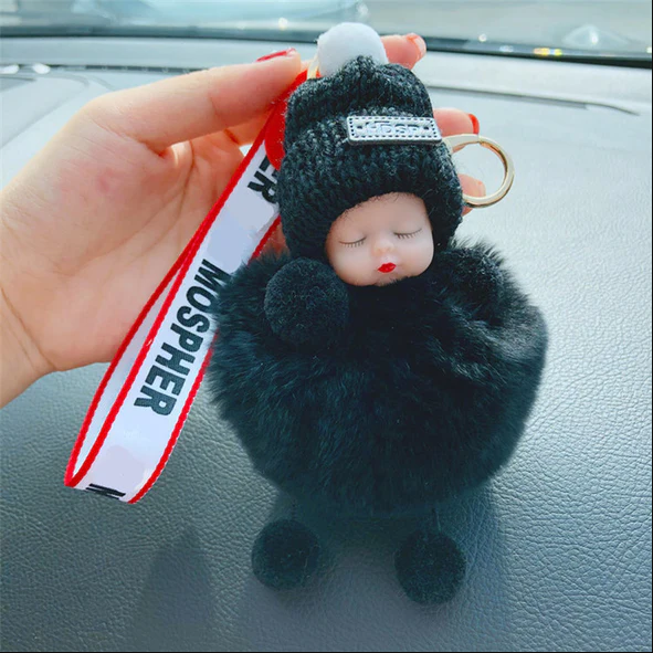 Super Cute Furry Doll Keychain