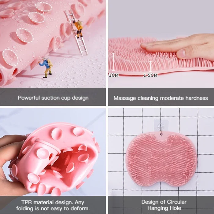 Shower Foot Back Scrubber Massage Pad