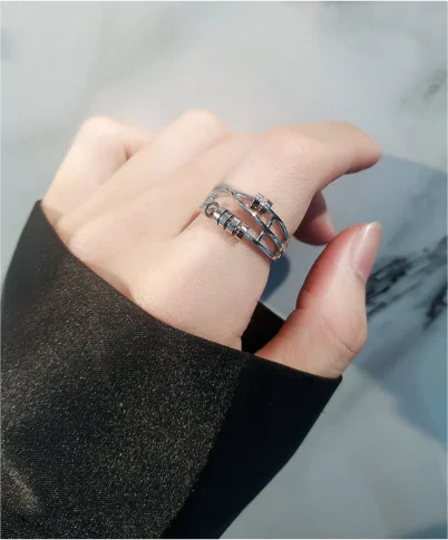 Enamel Fidget Ring