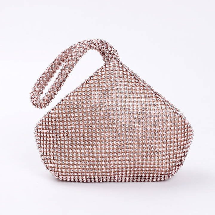Fashion Vintage Womens Triangle Glitter Handbag