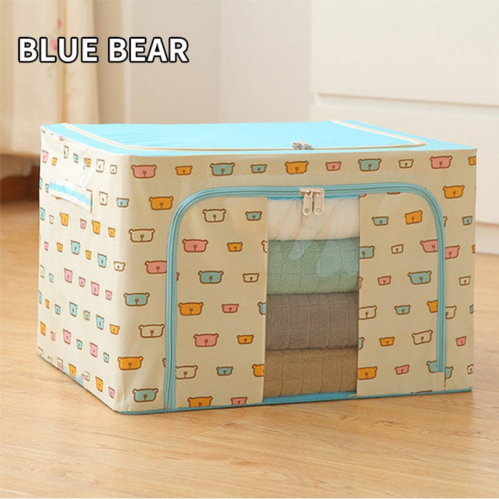 Multifunctional folding closet storage box
